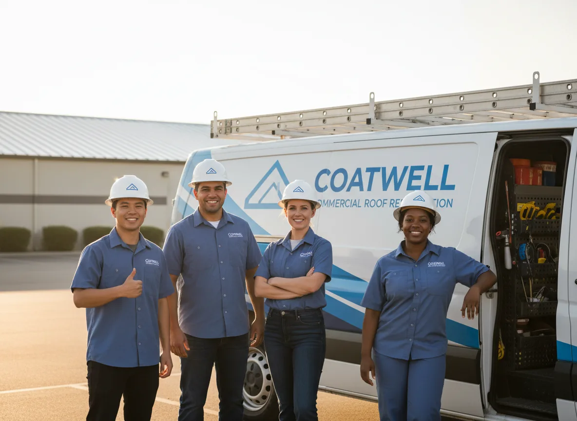 Commercial roof coating company in Afton, OK